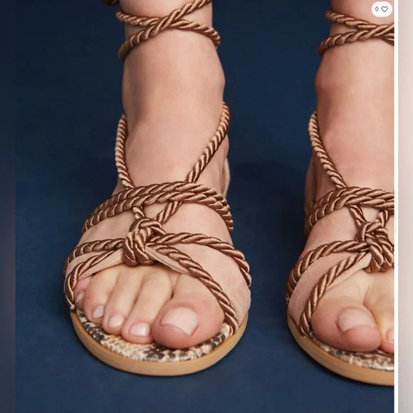 Elysess Strappy Rope Gladiator Sandals from Anthropologie - Picture 4 of 15